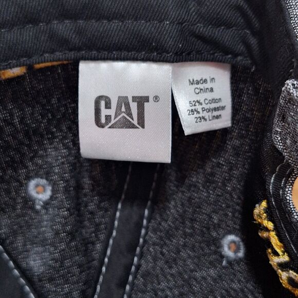 Caterpillar CAT Trucker Hat Hook and Loop Closure Black/Gray Cap Diesel Power - Picture 7 of 7